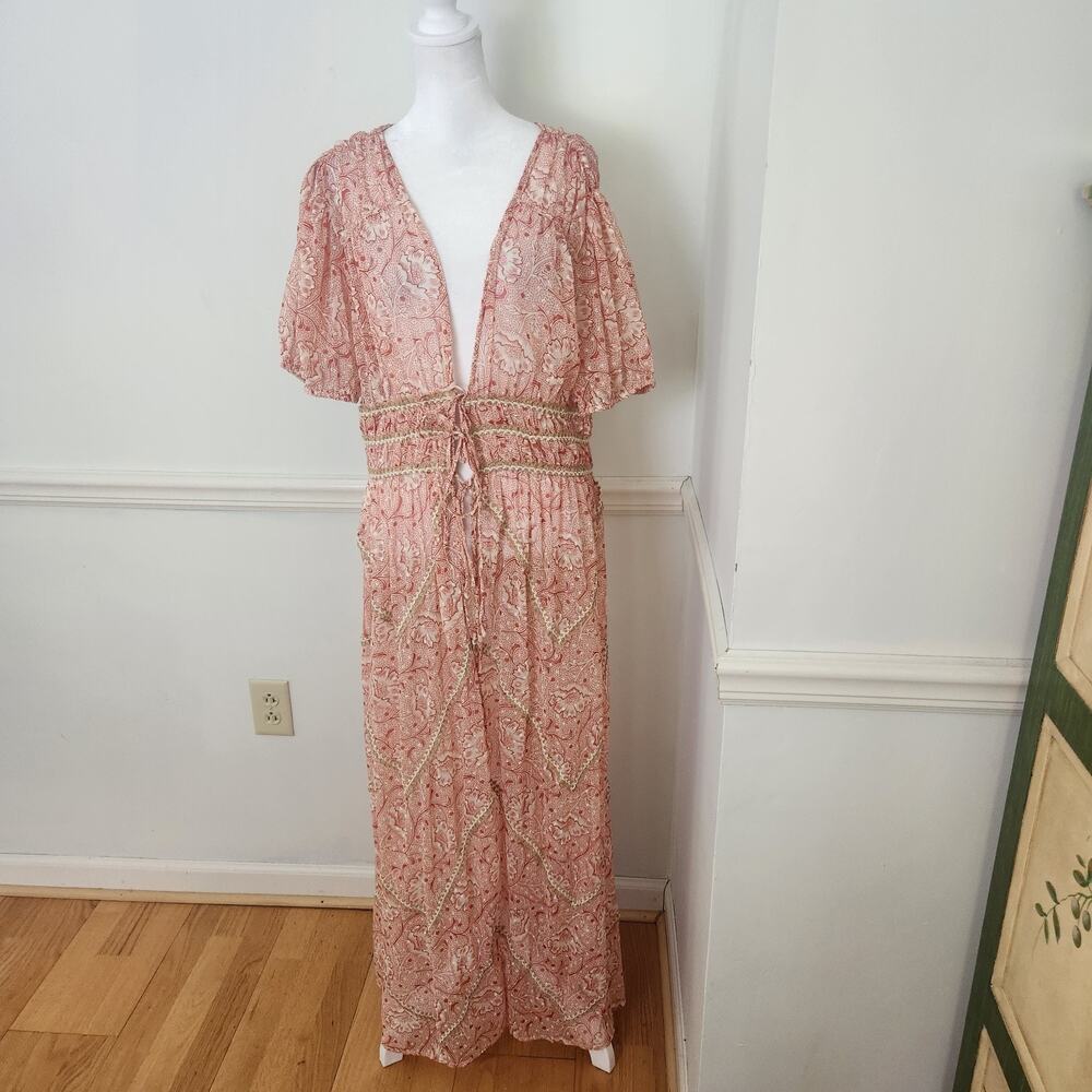 Anthropologie Forever That Girl Maxi Duster Top Size Large Let Me Be Boho Sheer
